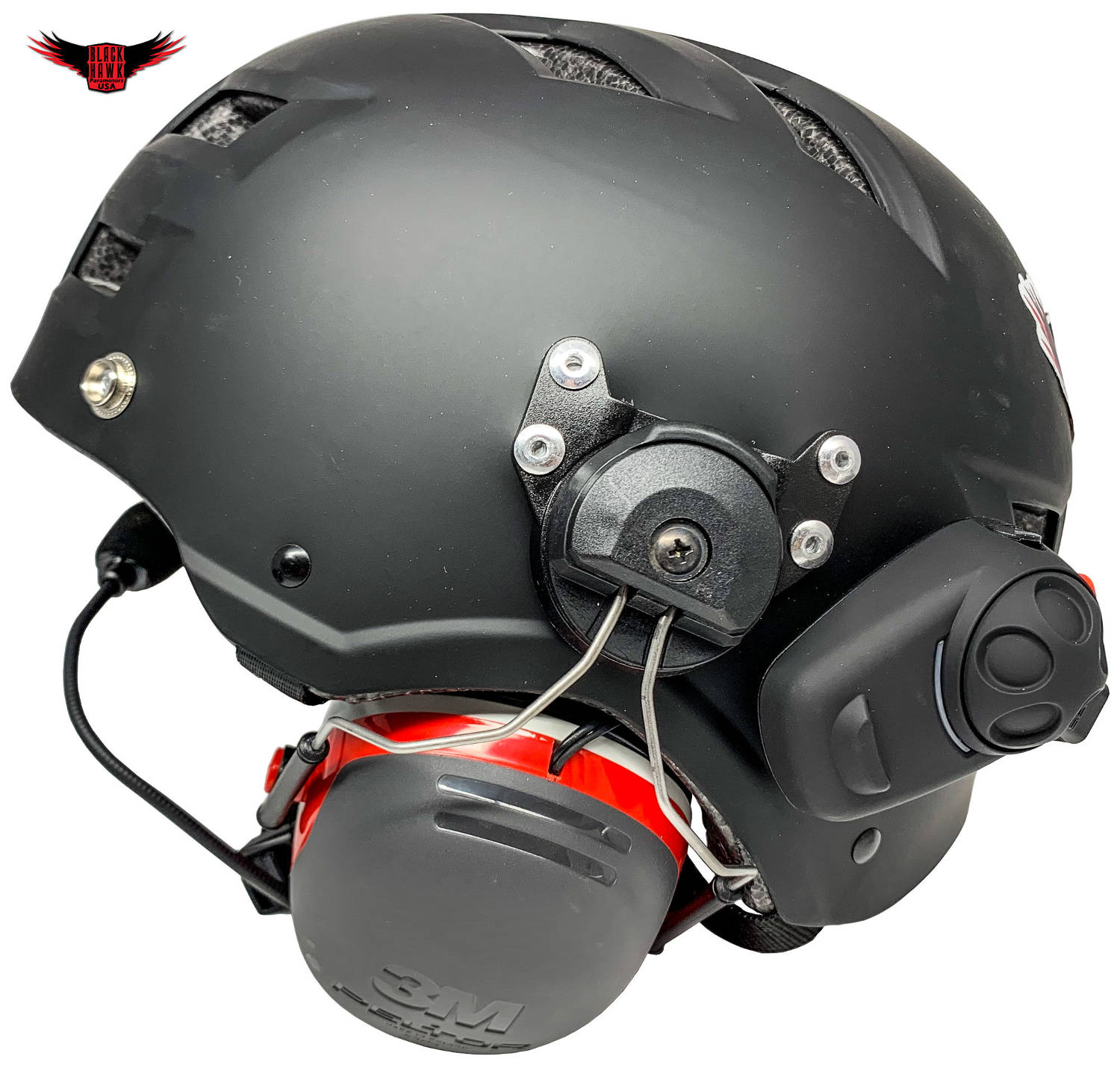 Playful komprimeret ros Deluxe BlackHawk Paramotor Helmet - BlackHawk Paramotors USA