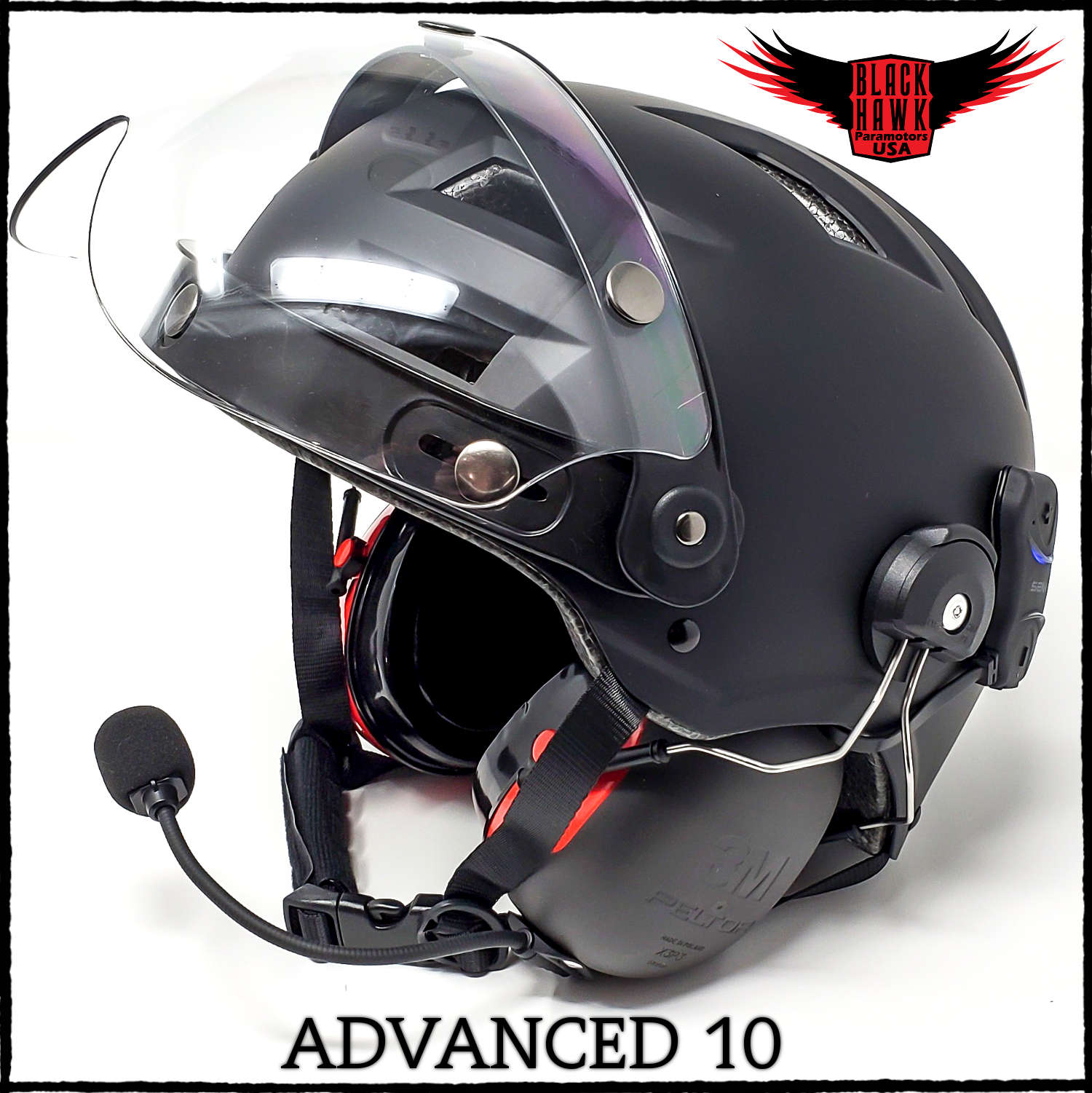 Paramotor Helmet Standard Full Face Paragliding Helmet Airsport Paraglider Helme 